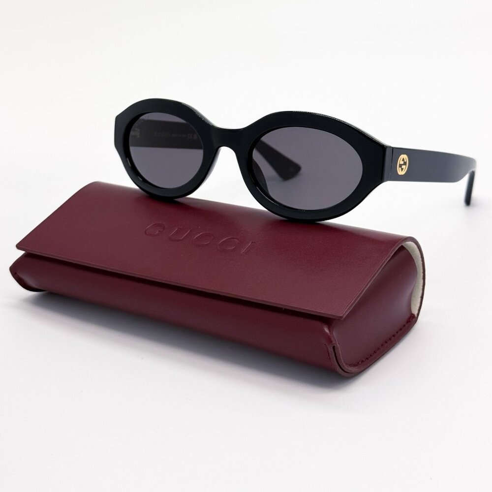 NEW GUCCI SUNGLASSES GG1579S 001 BLACK WOMEN EYEWEAR GUCCI